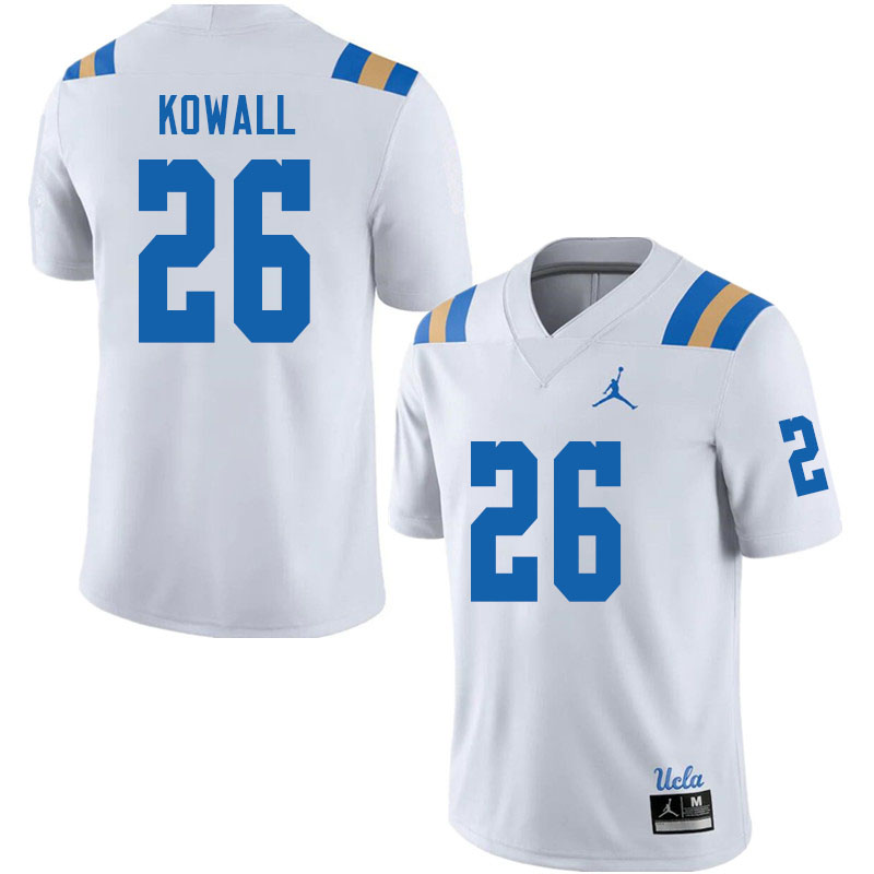 Jordan Brand Men #26 Brian Kowall UCLA Bruins College Football Jerseys Sale-White